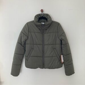 NWT Vans Puffy Jacket Foundry Grape Leaf Green